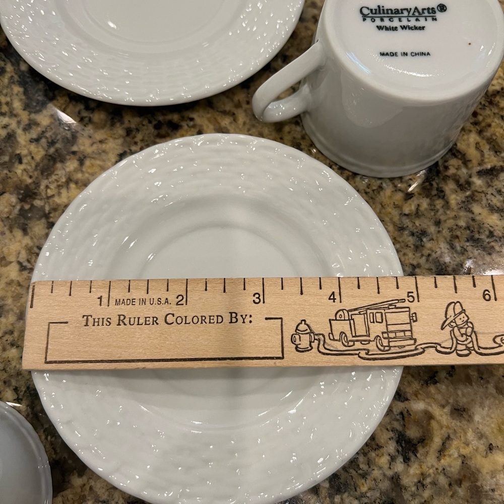 Espresso cups and saucers - set of 4 - Picture 6 of 8